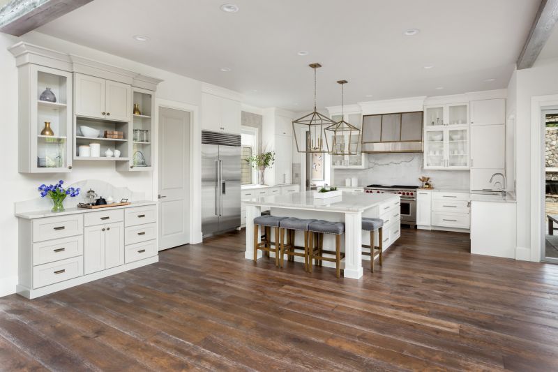 Modern Hardwood Flooring in Kitchen